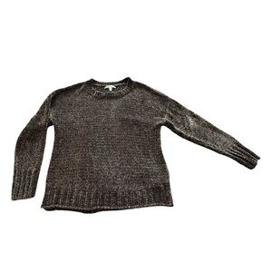 Seven7 Chenille Sweater‎ Crewneck Pullover Grey Medium
